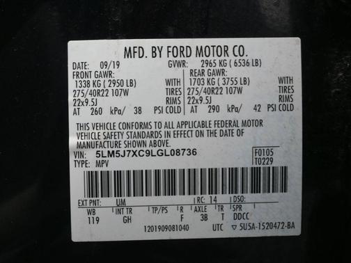 2020 Lincoln Aviator Reserve AWD