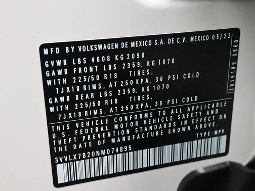 2022 Volkswagen Taos 1.5T SE