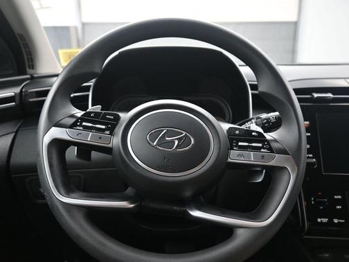 Quartz White 2022 Hyundai TUCSON Hybrid Blue