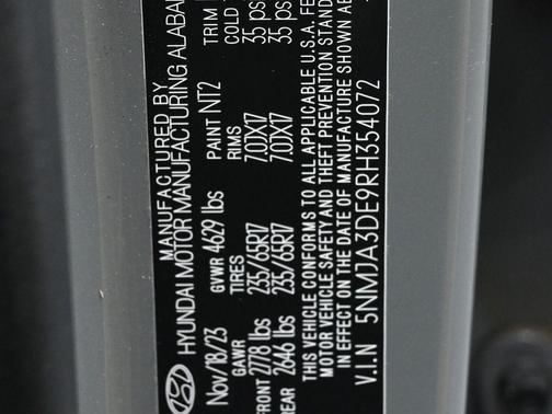 Hampton Gray 2024 Hyundai TUCSON SE