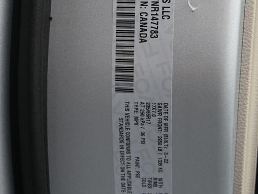 Silver Mist Clearcoat 2022 Chrysler Pacifica Touring L