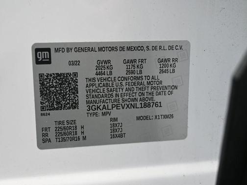 Summit White 2022 GMC Terrain SLT