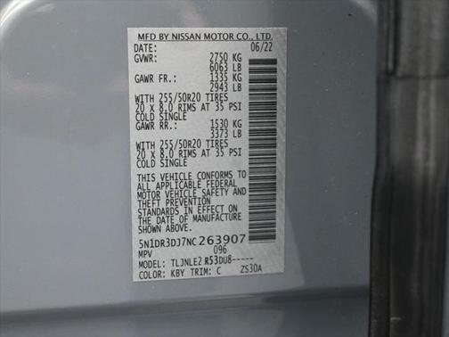 2022 Nissan Pathfinder Platinum 4WD