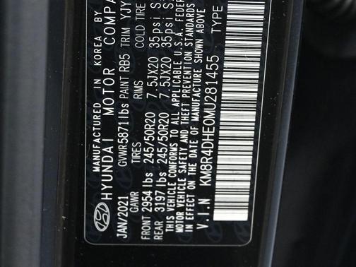Becketts Black 2021 Hyundai PALISADE SEL