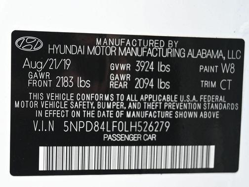 2020 Hyundai ELANTRA Value Edition