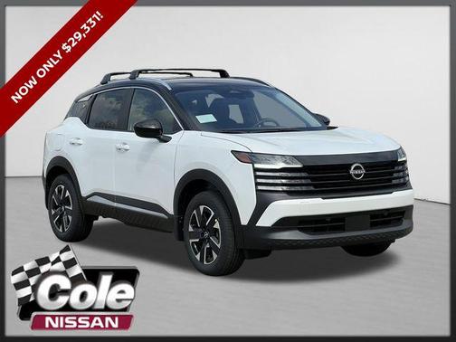 Aspen White/Super Black 2026 Nissan Kicks SV