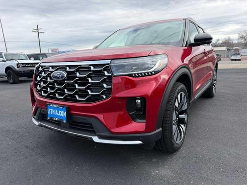 Rapid Red Metallic Tinted Clearcoat 2026 Ford Explorer Platinum