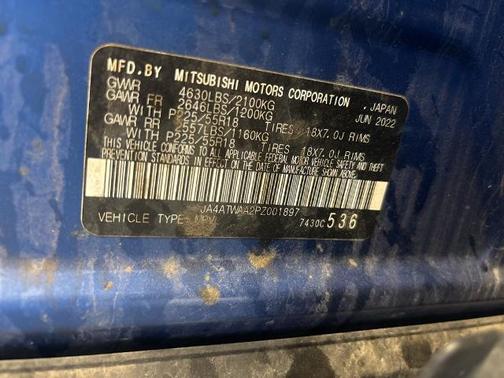 Lightning Blue 2023 Mitsubishi Eclipse Cross SE