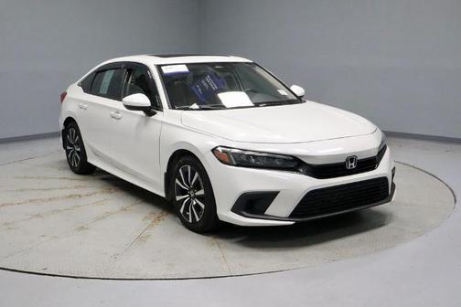 Platinum White Pearl 2023 Honda Civic EX