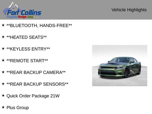 F8 Green 2019 Dodge Charger R/T Scat Pack