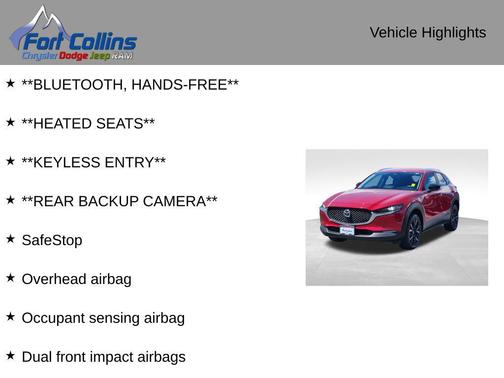 Soul Red Crystal Metallic 2025 Mazda CX-30 2.5 S Select Sport