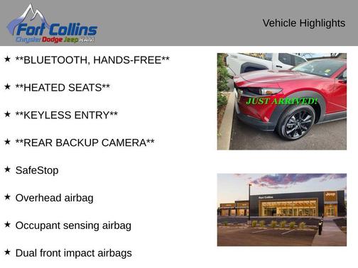 Soul Red Crystal Metallic 2025 Mazda CX-30 2.5 S Select Sport