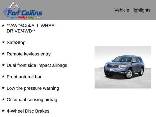 2008 Toyota Highlander Hybrid Base