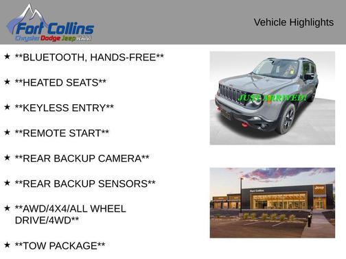 Sting-Gray Clearcoat 2022 Jeep Renegade Trailhawk