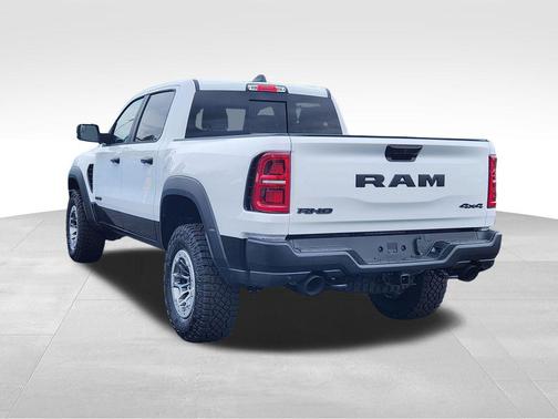 Bright White Clearcoat 2026 RAM 1500 RHO Crew Cab 4x4 5'7' Box