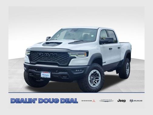 Bright White Clearcoat 2026 RAM 1500 RHO Crew Cab 4x4 5'7' Box