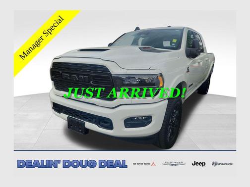 Pearl White 2024 RAM 2500 Limited Mega Cab 4x4 6'4' Box