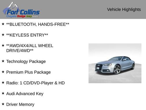 2016 Audi A5 2.0T Premium Plus