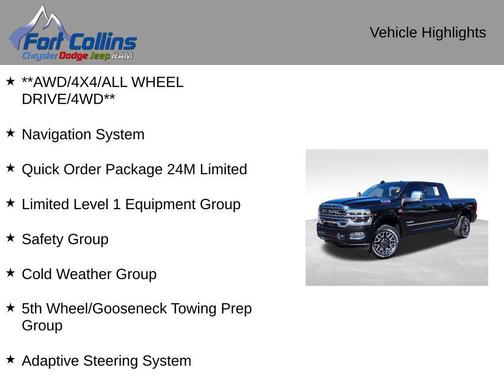 2025 RAM 2500 Limited Mega Cab 4x4 6'4' Box