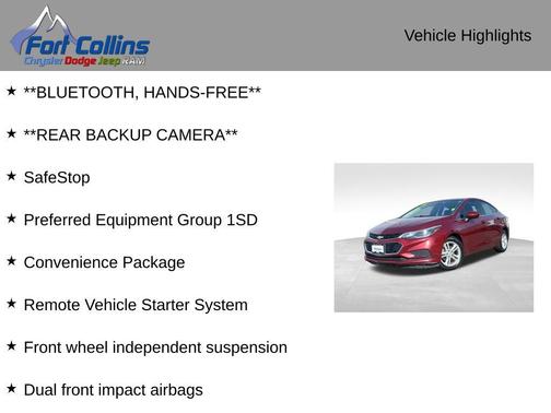 2016 Chevrolet Cruze LT Auto