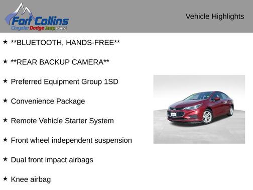 2016 Chevrolet Cruze LT Auto