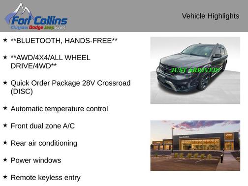 Granite Crystal Metallic Clearcoat 2018 Dodge Journey Crossroad