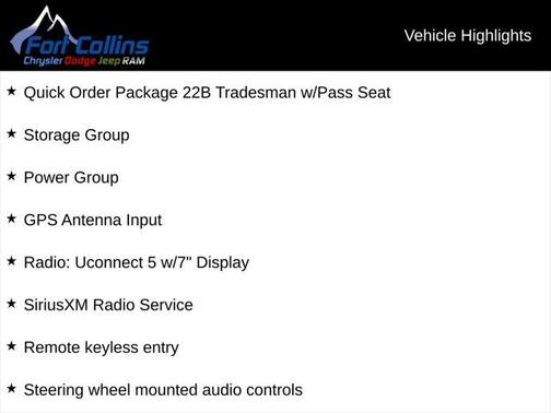 2025 RAM ProMaster 2500 Tradesman