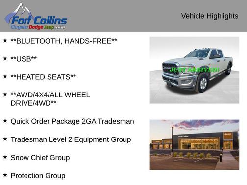 2021 RAM 2500 Tradesman Crew Cab 4x4 6'4' Box