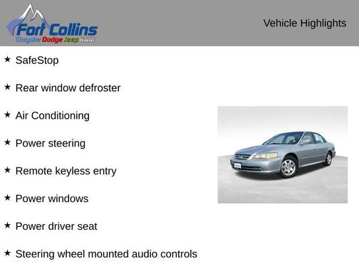 Silver 2002 Honda Accord EX