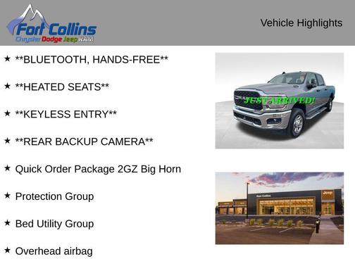 Billet Silver Metallic Clearcoat 2024 RAM 2500 Big Horn Crew Cab 4x4 6'4' Box