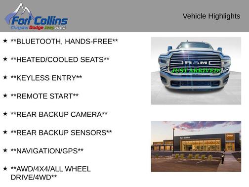 Billet Silver Metallic Clearcoat 2024 RAM 2500 Laramie Crew Cab 4x4 6'4' Box