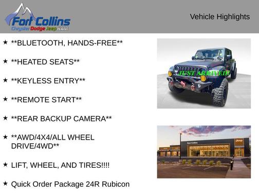 Granite Crystal Metallic Clearcoat 2025 Jeep Gladiator Rubicon
