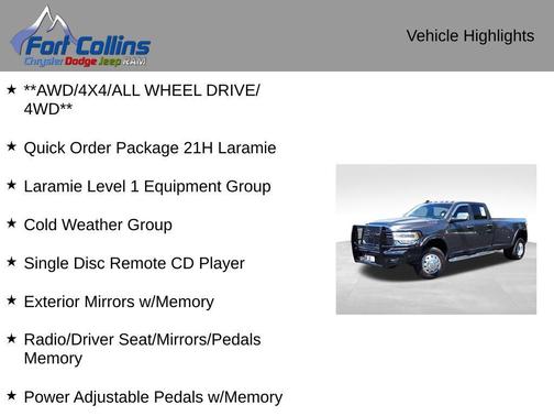 2019 RAM 3500 Laramie Crew Cab 4x4 8' Box