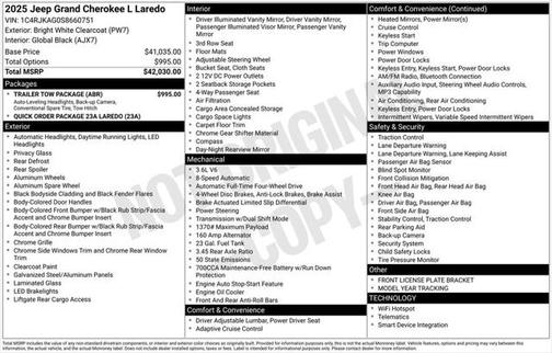 2025 Jeep Grand Cherokee L Laredo