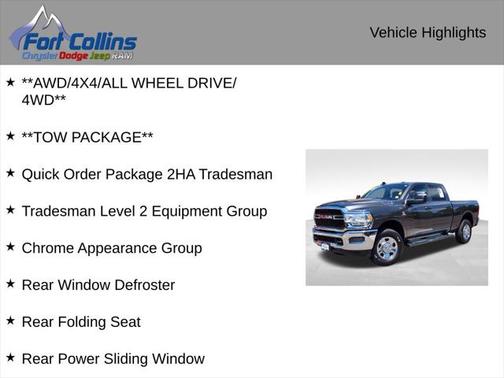 2024 RAM 3500 Tradesman Crew Cab 4x4 6'4' Box