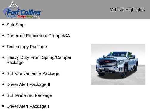 Summit White 2020 GMC Sierra 3500 SLT