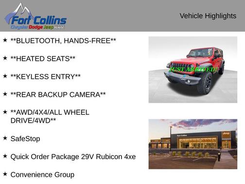 Firecracker Red Clearcoat 2025 Jeep Wrangler 4xe Rubicon