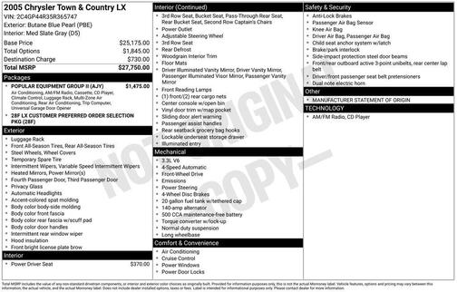 2005 Chrysler Town & Country Base