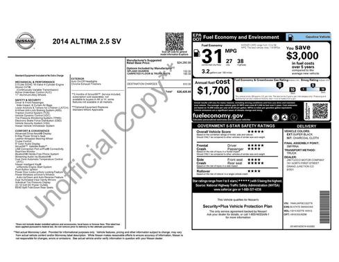 2014 Nissan Altima 2.5 SV