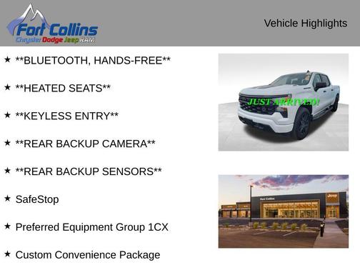 Summit White 2025 Chevrolet Silverado 1500 Custom