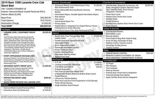 2019 RAM 1500 Laramie