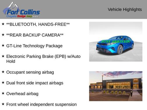 Sporty Blue 2022 Kia Forte GT-Line