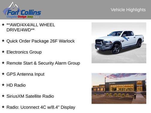2020 RAM 1500 Classic Warlock Crew Cab 4x4 5'7' Box