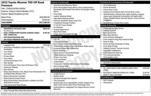 2023 Toyota 4Runner TRD Off Road Premium