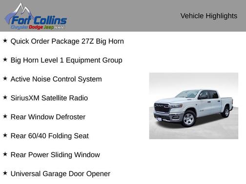 2026 RAM 1500 Big Horn/Lone Star