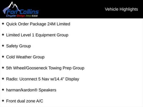 2025 RAM 2500 Limited Mega Cab 4x4 6'4' Box