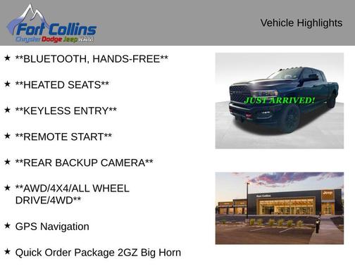 2022 RAM 3500 Big Horn Mega Cab 4x4 6'4' Box