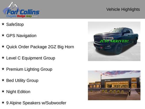 2022 RAM 3500 Big Horn Mega Cab 4x4 6'4' Box