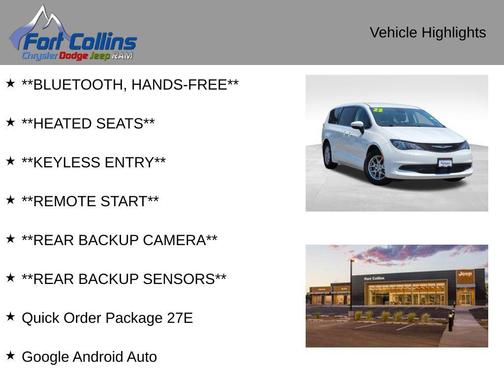 Bright White Clearcoat 2023 Chrysler Voyager LX