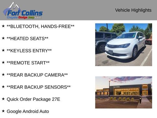 Bright White Clearcoat 2023 Chrysler Voyager LX